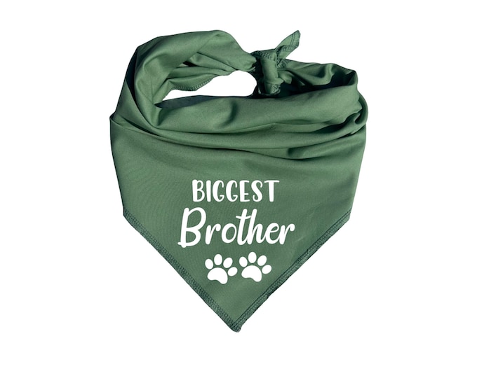 Biggest Brother Dog Bandana, Pregnancy Announcement