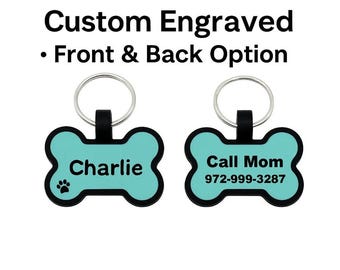 Custom Silicone Dog Tag | Personalized Silent Pet ID