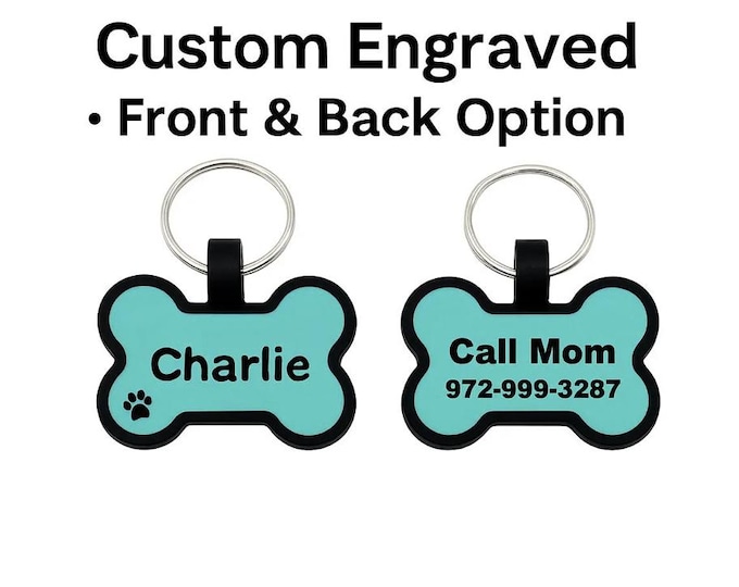 Custom Silicone Dog Tag | Personalized Silent Pet ID