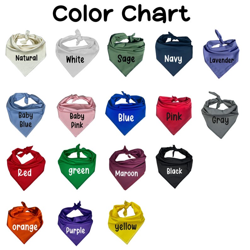 Personalized Dog Bandana – Custom Text Bandana for Pets bild 4