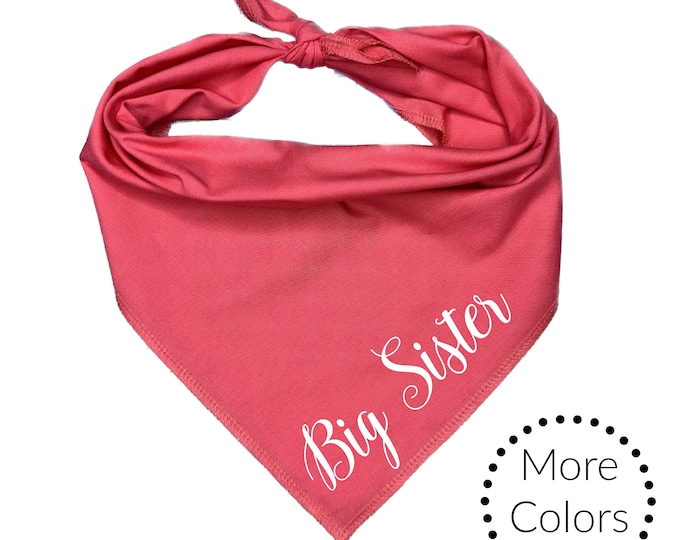 Big Sister Dog Bandana, Pregnancy Announcement