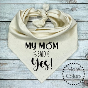 My Mom said Yes Dog Bandana image 1