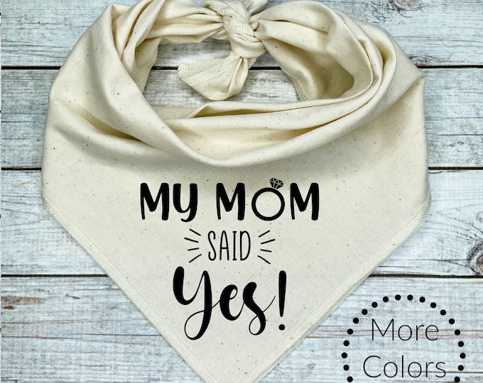 Dog Bandana for Wedding Announcement