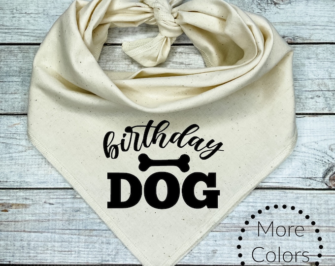 Birthday Bandana for Dog, Fully Customizable