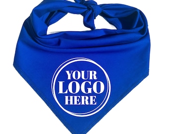 Custom Logo Dog Bandana - Branded Pet Accessory for Business Promotions