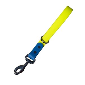 Waterproof BioThane® Traffic Lead, Short Dog Leash Tab, Quick Control Handle