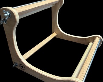 Kit de telar vertical grande de madera para tapicería con cuentas