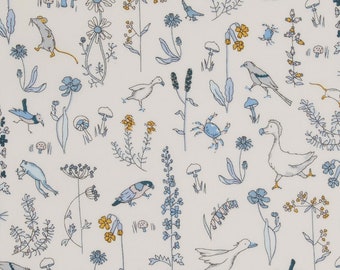 Liberty Tana Lawn fabric - Théo Bleu - 25 cm