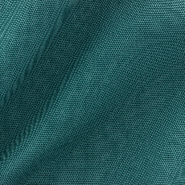 Tissu toile de coton épaisse uni bleu canard   - 25 cm
