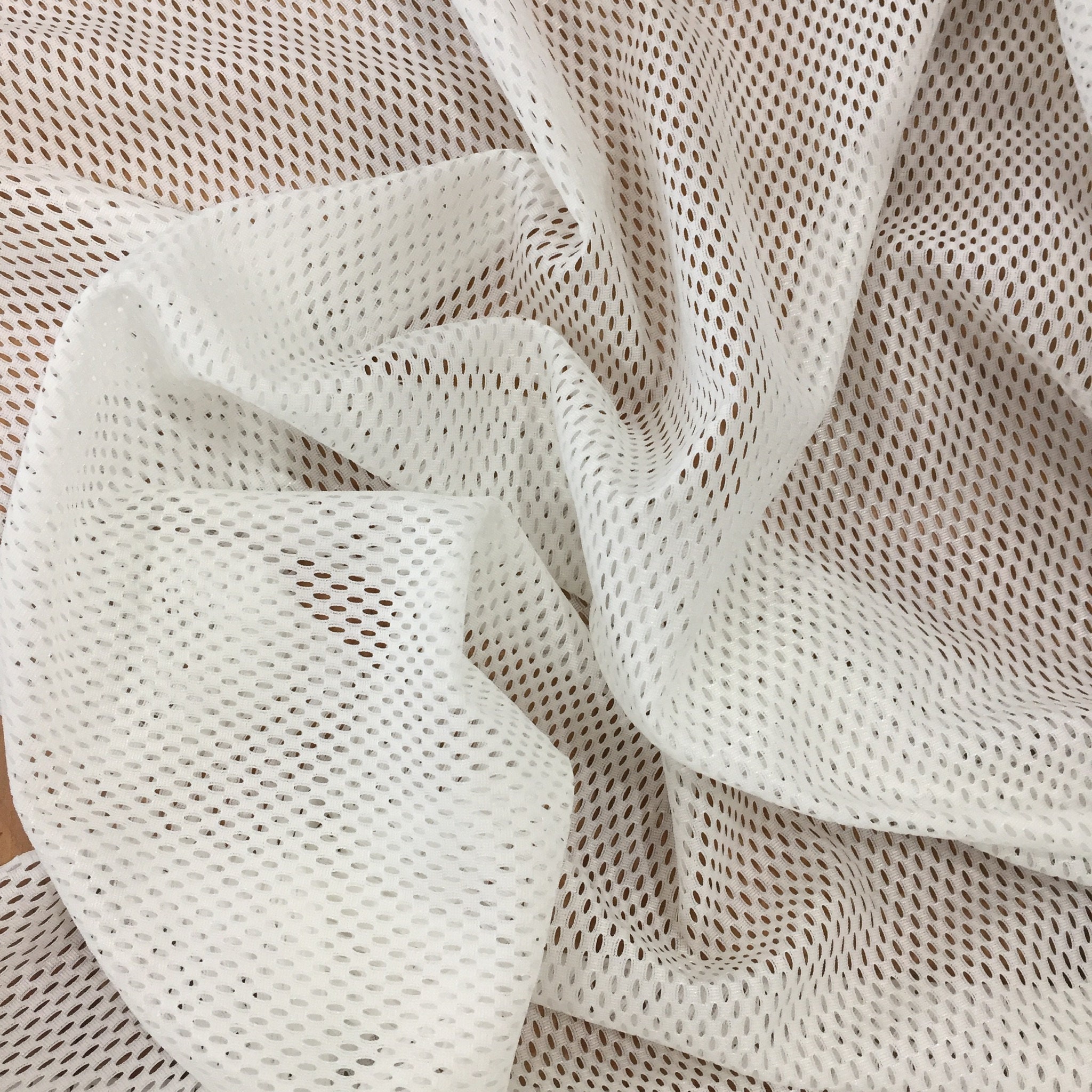 Air Mesh Fabric / Sold by the Yard / 60 Wide / 7mm Polyester Hex Mesh /  Perfect for Halloween Decoration/colors: Balack and White 