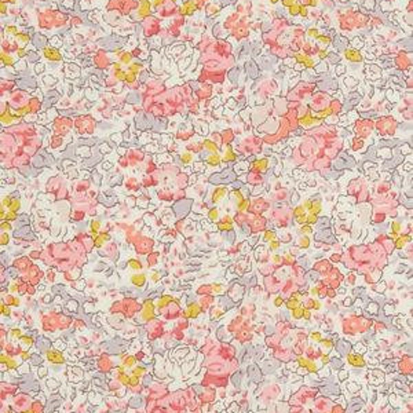 Liberty Tana Lawn BIO fabric - Claire Aude - pink - 25 cm