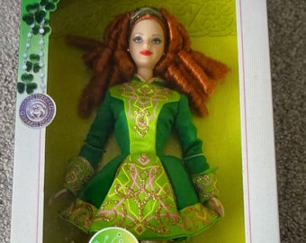 Irish Dance Barbie Doll Festivals of the World Pink Label Mattel K7920 Etsy Norway