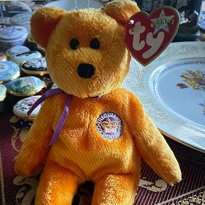 Vintage TY Beanie Baby Commemorating Queen Elizabeth II Golden Jubilee - 2002