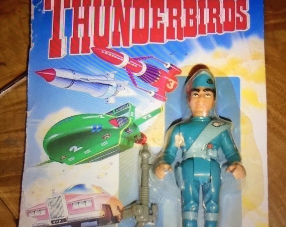 SMALLER FONT CARD SEALED SCOTT TRACY 1992 MATCHBOX THUNDERBIRDS FIGURE
