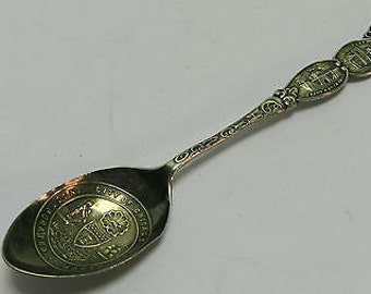 Antique Silver Souvenir Spoon City of Chicago Post Office - 1837