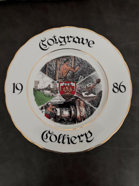 Vintage Cotgrave Colliery - Nottinghamshire- Coal Mining Commemorative Plate