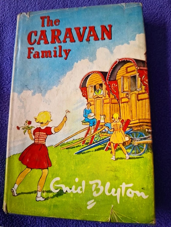 RARE Vintage The Caravan Family - Enid Blyton - 1965 - Hardback With Dust Jacket