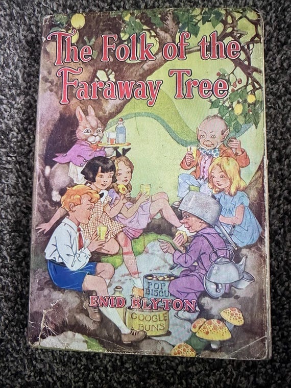 Vintage Rare The Folk Of The Faraway Tree by Enid Blyton - 1964 - Hardback with Dustjacket