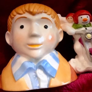 Coalport Snowman Character Jug - James Hold on Tight - Limited Edition