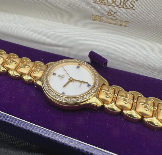 Beautiful Brooks and Bentley Queen Elizabeth II Gold Plated Swiss Made Ladies Watch