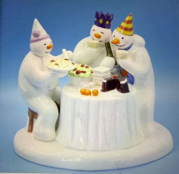 RARE The Snowman Coalport Ltd. Edition of 2000 - Figure Group - The Merry Trio - Boxed and COA