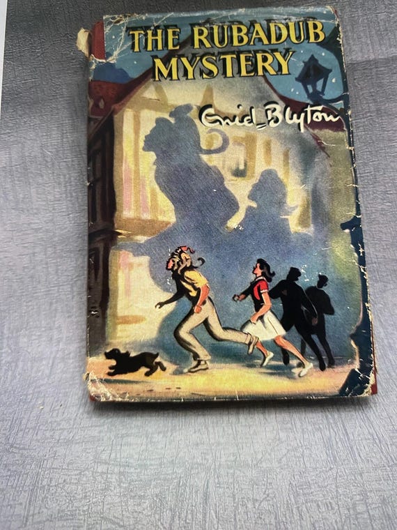 Vintage The Rubadub Mystery - Enid Blyton - Hardback - 1962 - Dust jacket
