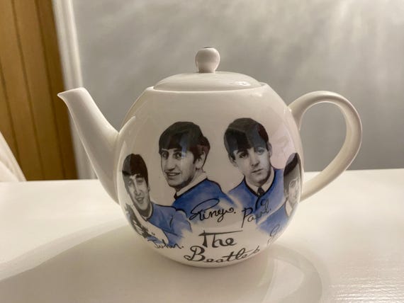 Vintage The Beatles Bone China Teapot - Original 1960s