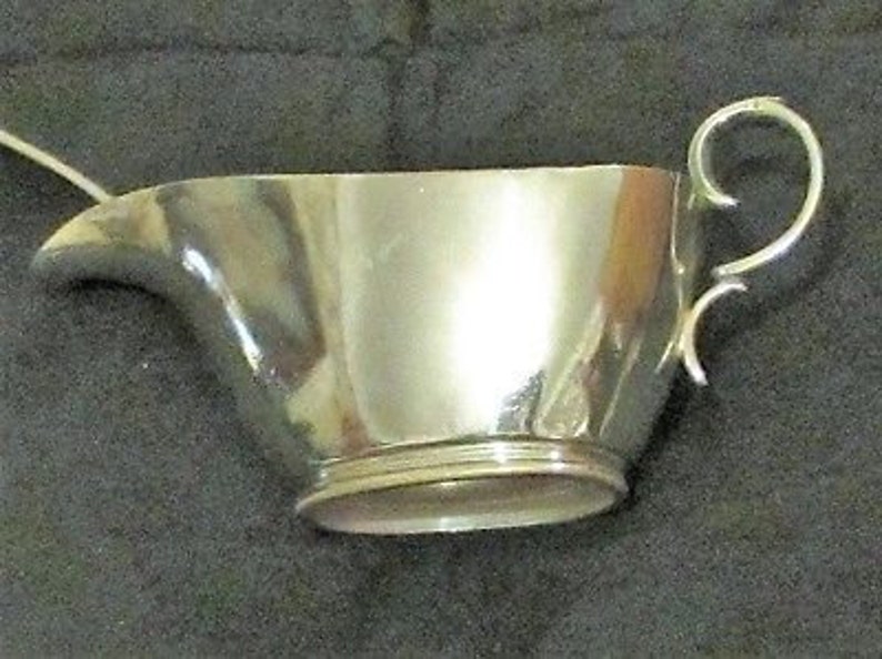 Vintage Silver Plate Sauce Boat With Spoon Royal Military Etsy