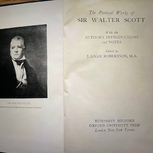 Vintage The Poetical Works of Sir Walter Scott - 1940