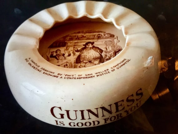 Vintage Sam Weller Guinness Ashtray by Wiltshaw and Robinson