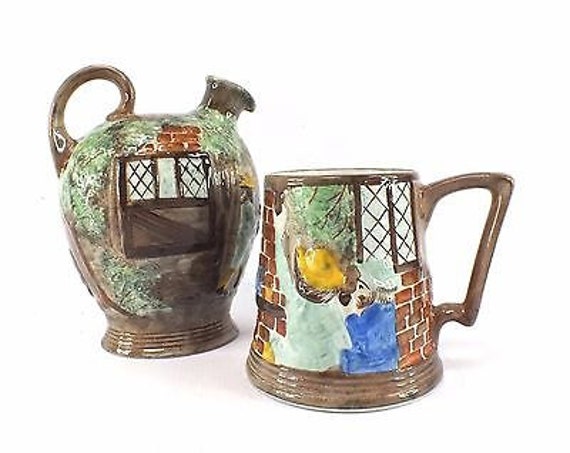 Radford Vintage and Collectable TANKARD & JUG Hand Painted