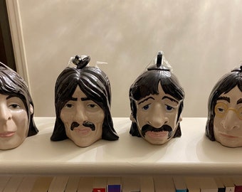 Vintage Set of Beatles Teapots by Lorna Bailey - broken lid on George