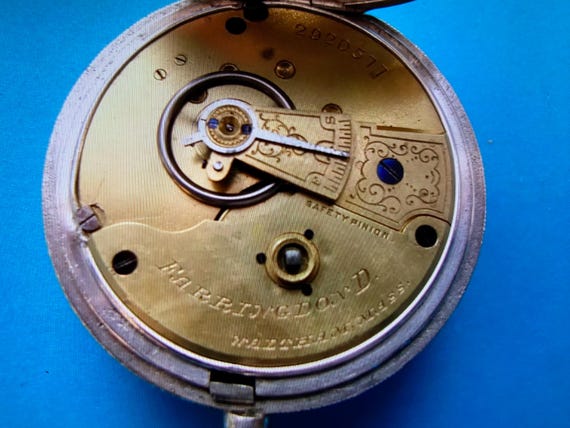 Antique Victorian Solid Silver Waltham Farringdon… - image 8