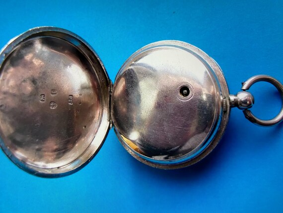 Antique Victorian Solid Silver Waltham Farringdon… - image 9