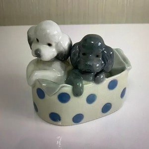 Nao by Lladro - Poodles and Dots (Puppies) - Boxed
