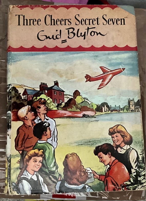 Vintage Three Cheers Secret Seven - Enid Blyton - Hardback with Dustjacket - 1969