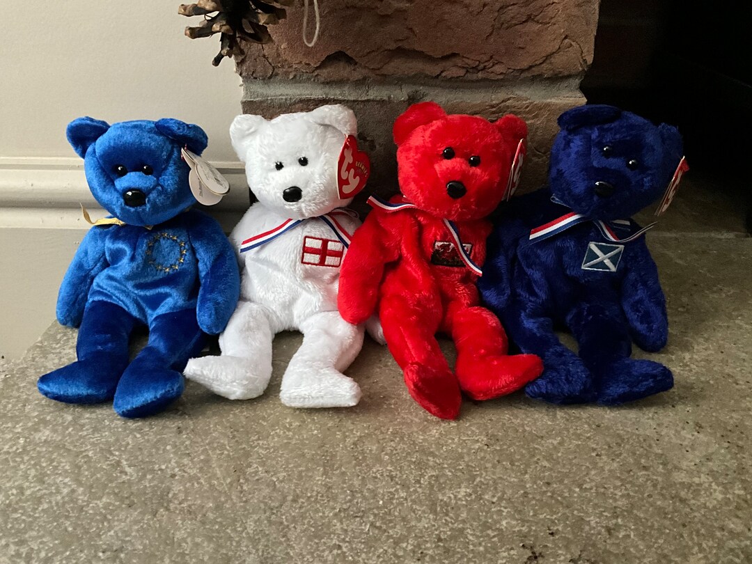 TY Beanie Babies England, Scotland, Wales and Unity With Tags New Condition Etsy