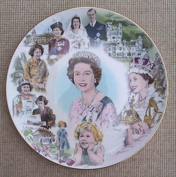 Coalport 60th Birthday of HM Queen Elizabeth II Plate - 1986