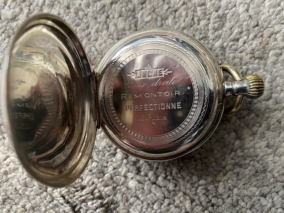 Antique Solid Silver Pocket Watch - Top Wind - Gr… - image 5