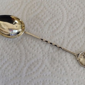 Vintage Sterling Silver Collectors Spoon ( Lawn Bowls ) P B C by Birmingham Maker T & Co - 1938