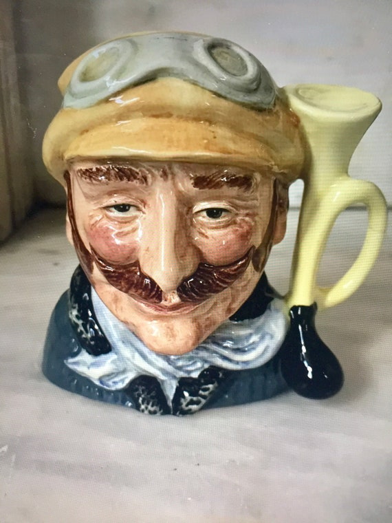 Royal Doulton Small Character Jug - Veteran Motorist - D6637 - 1972