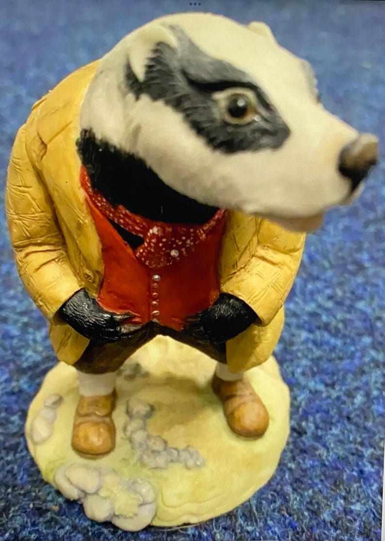 Vintage RARE Teviotdale Wind in the Willows Full Set - Mr Toad, Badger ...