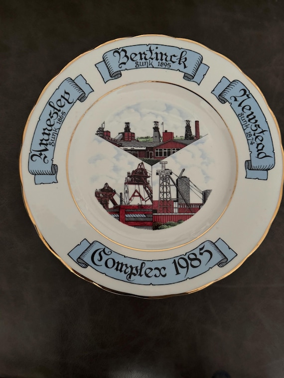 Vintage Annesley Bentinck Newstead Colliery Coal Mining Commemorative Plate