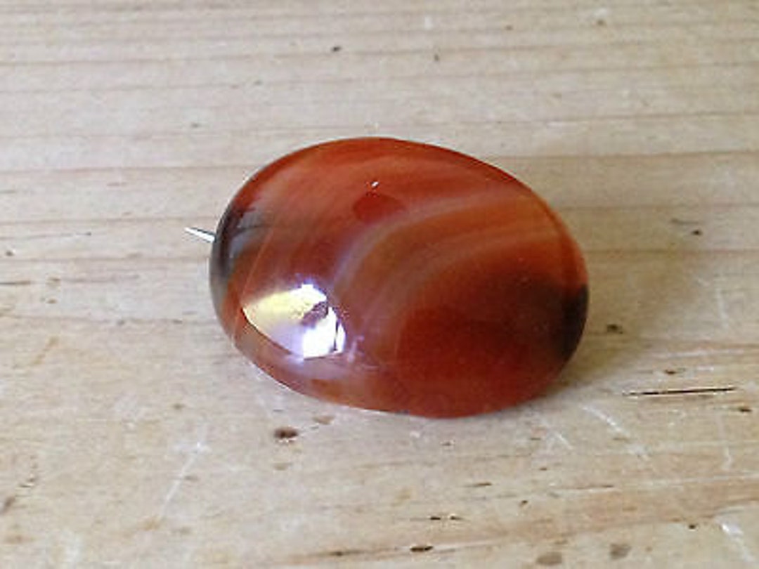 Broche Cœur Fabergé Ancienne En Or Et Argent, En Agate Dendritique Et Diamant Circa 1915