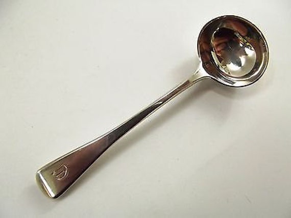 Antique Victorian Small Silver Salt Spoon - Exeter 1858
