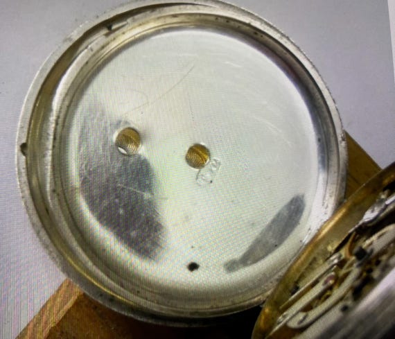 Antique Solid Silver English Key Wind Pocket Watc… - image 8