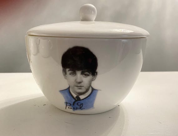 Vintage The Beatles Bone China Sugar Bowl - Original 1960s