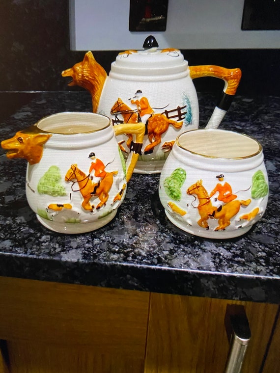Vintage Keele Street Pottery - Tea Set - Widecombe - A Little Bit Of Devon