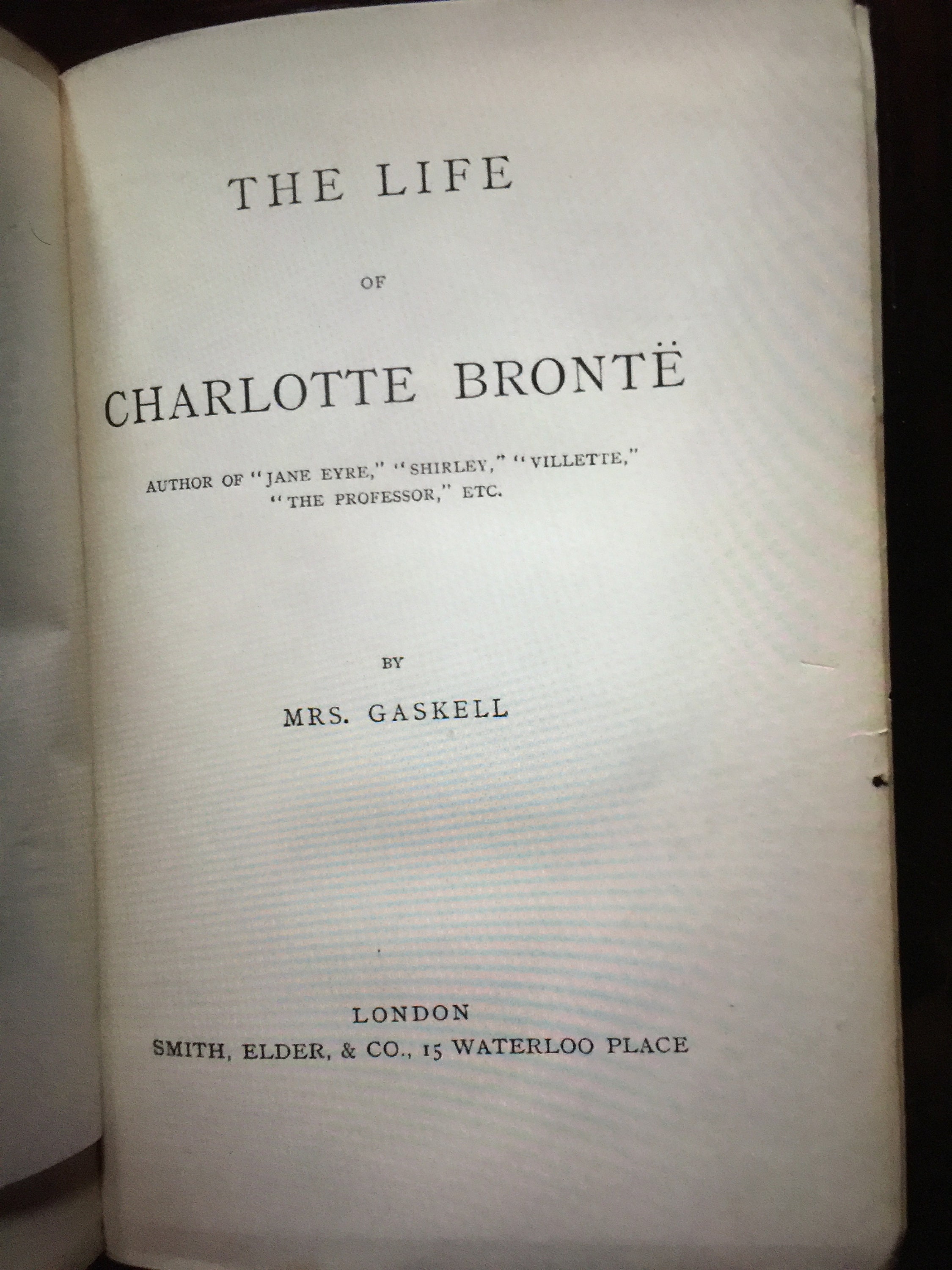 Antique Set of 3 Books by Charlotte Bronte - Currer Bell - Villette ...