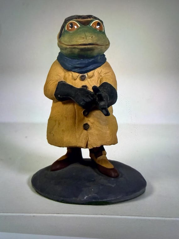 Vintage Coalport Mr Toad Fine Art Figurines / Wind In The Willows Character